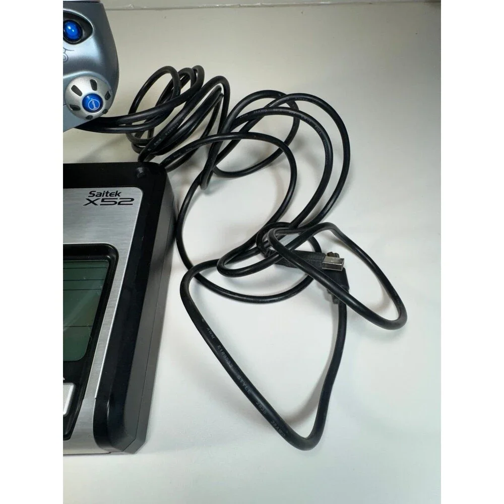 Saitek X52 Flight Control System Throttle ONLY‎ Multi Function Display Tested